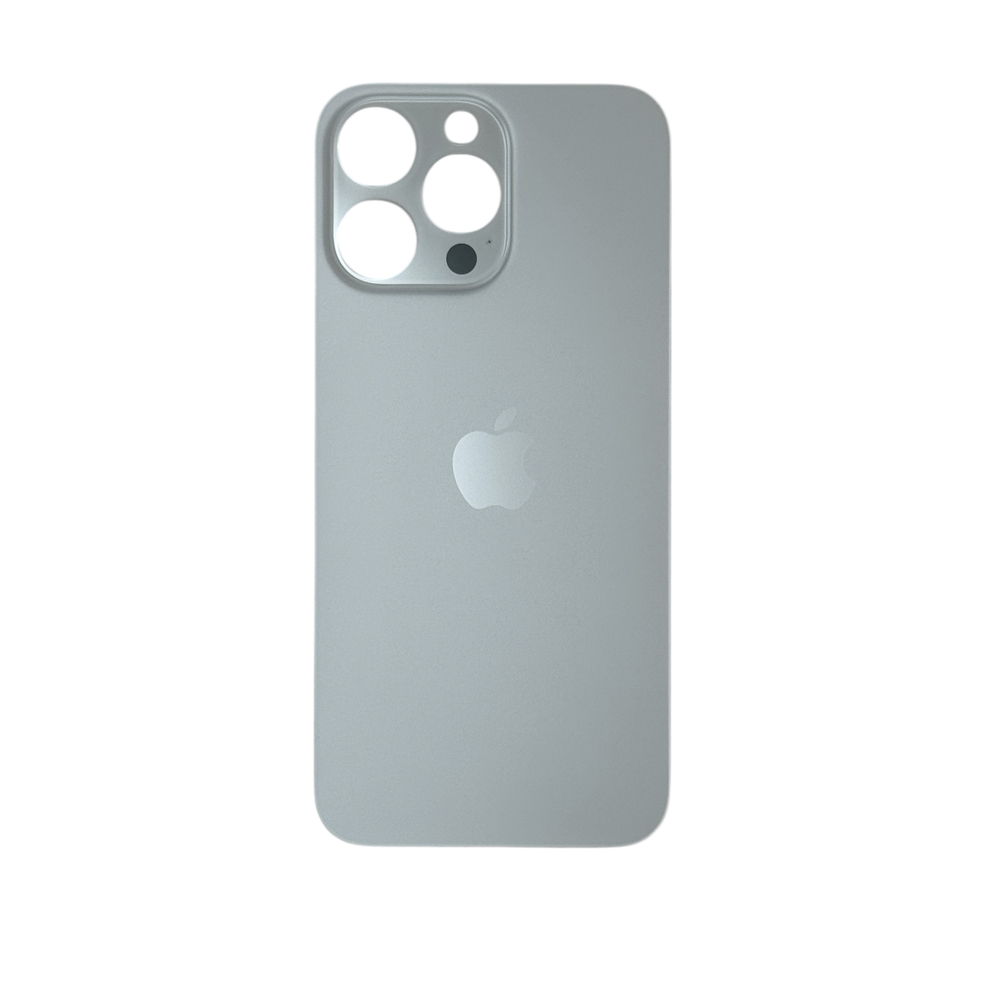 Заднее стекло iPhone 14 Pro Max Белое (широкий вырез)