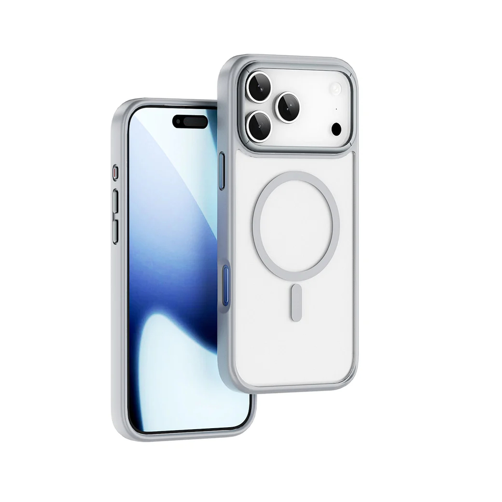 Чехол пластиковый WIWU MagSafe Armor Pro для iPhone 17 Pro FGG-012 (Серый)