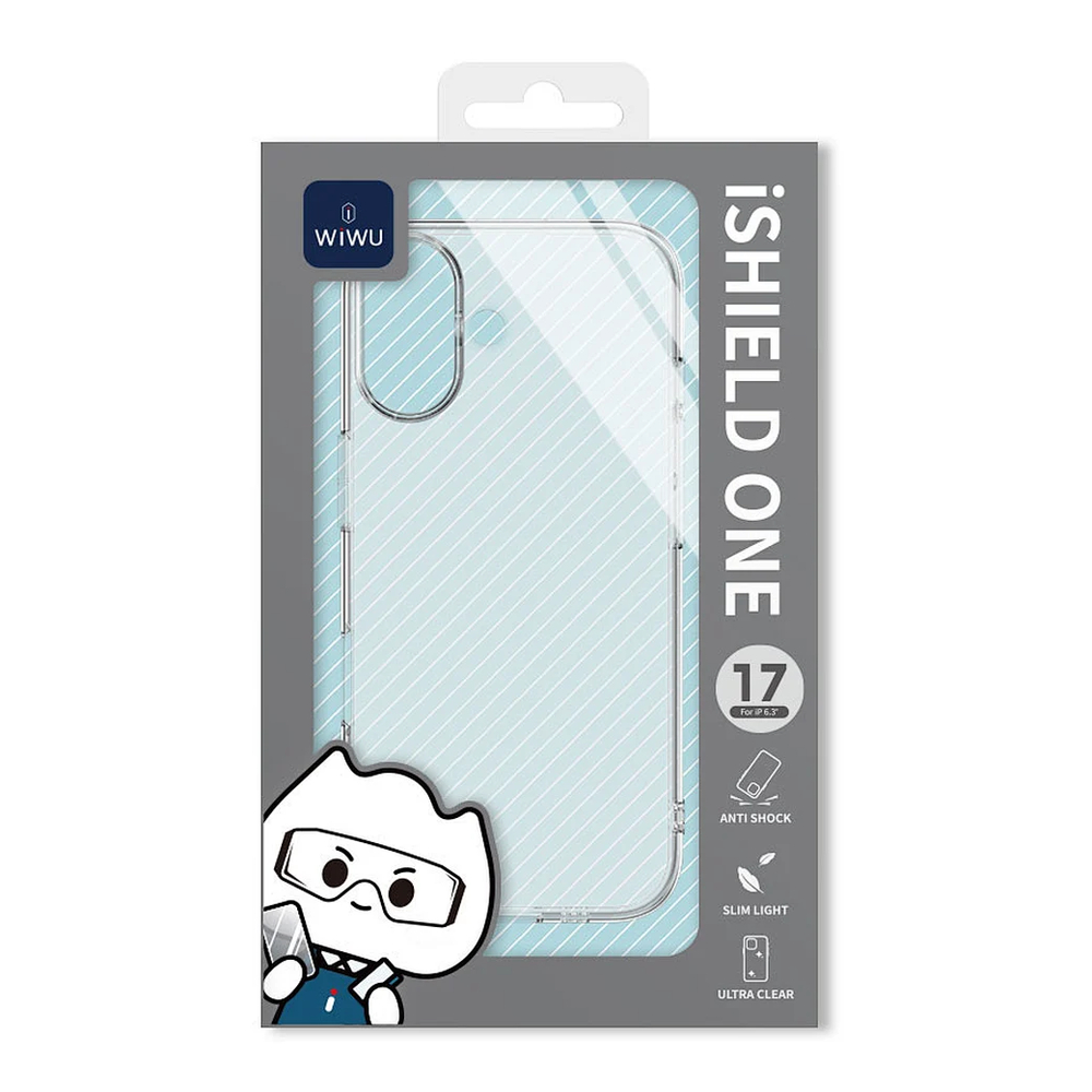 Чехол силиконовый WiWU iShield One для iPhone 17 ZCC-108 (Прозрачный)
