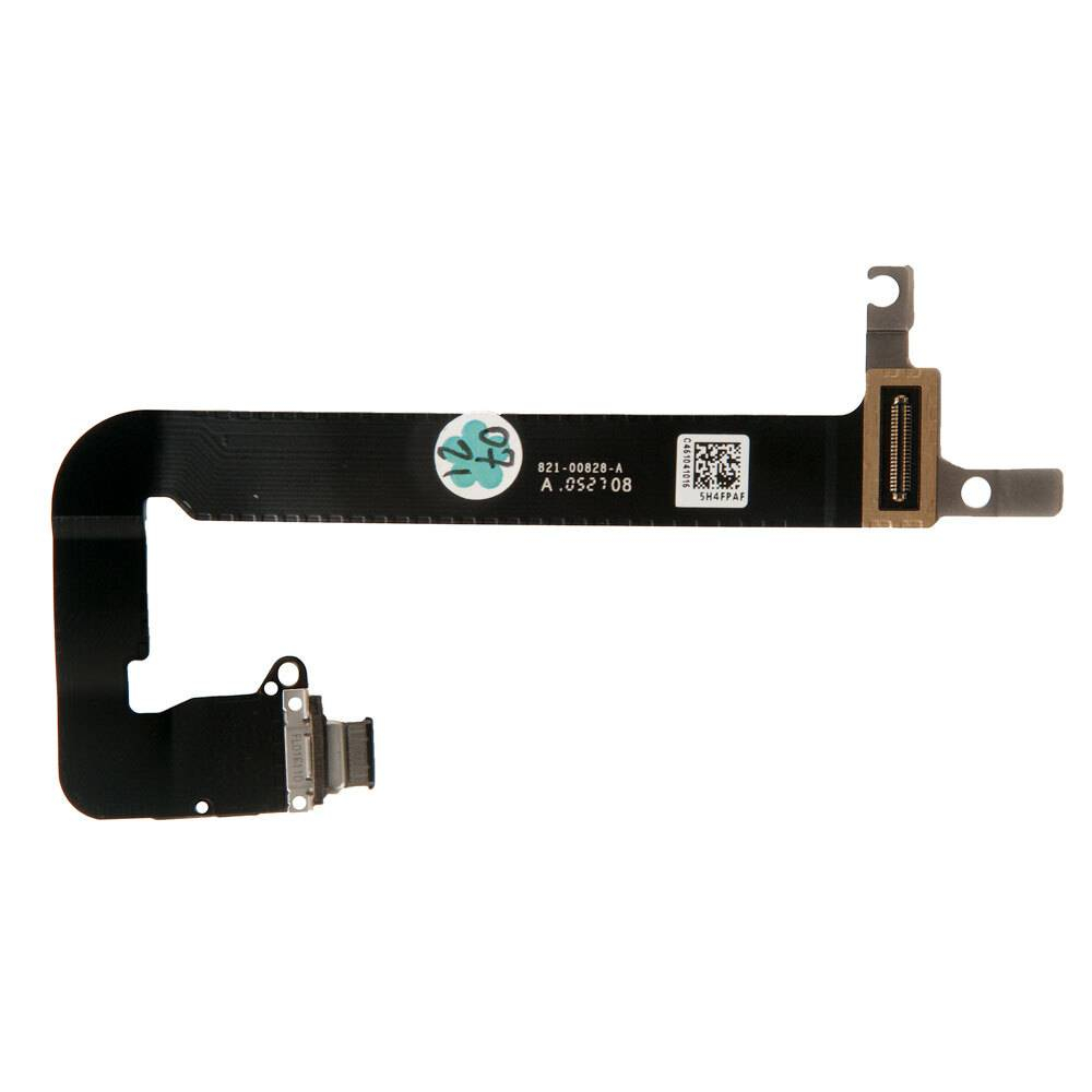 Шлейф разъема USB-C в сборе MacBook 12 Retina A1534 Early 2016 Mid 2017 / 923-00997 821-00482 821-00828