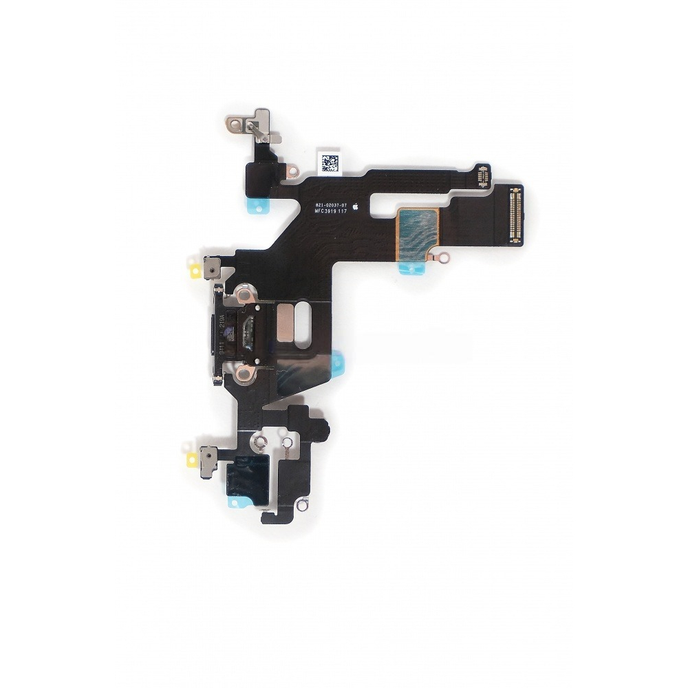 Шлейф с разъемом зарядки iPhone 11 Черный