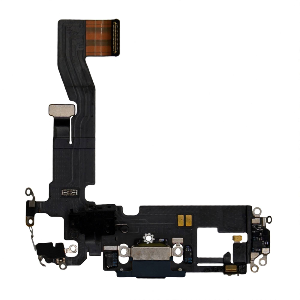 Шлейф с разъемом зарядки iPhone 12 Черный