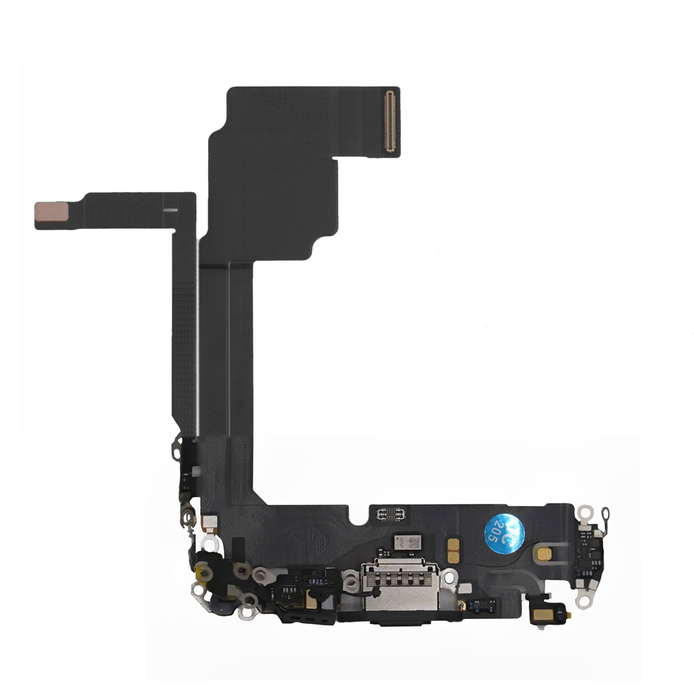 Шлейф с разъемом зарядки iPhone 15 Pro Белый