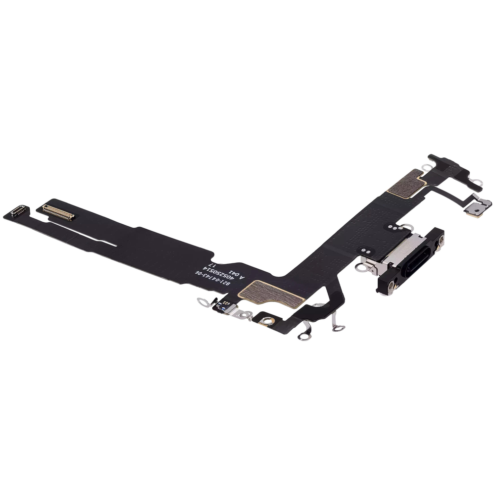 Шлейф с разъемом зарядки iPhone 16 Plus Черный