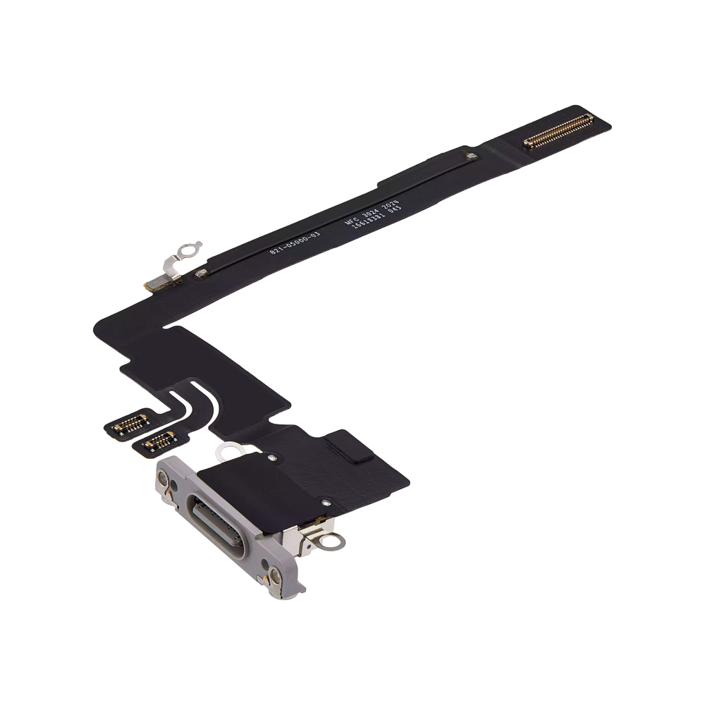 Шлейф с разъемом зарядки iPhone 16 Pro Max Белый