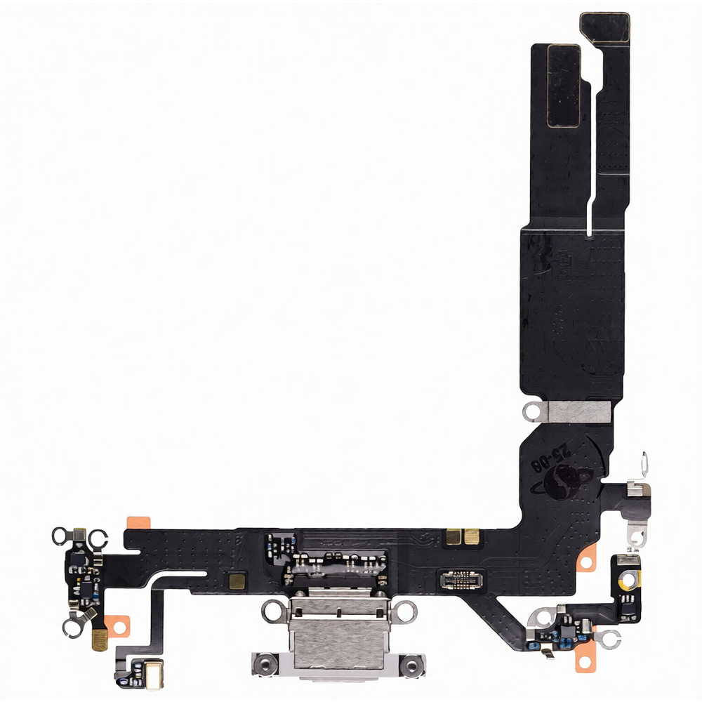 Шлейф с разъемом зарядки iPhone 16 Белый