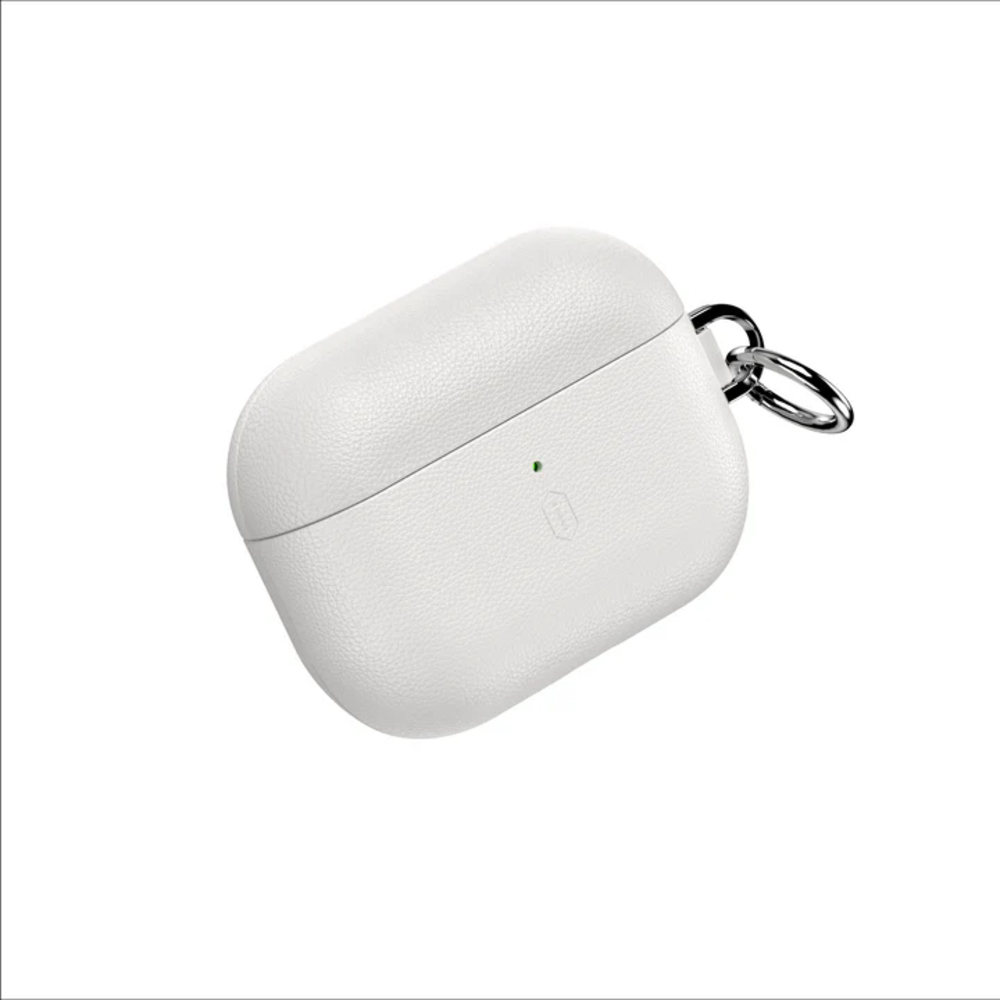 Защитный чехол WiWU из натуральной кожи для Airpods Pro 3 HC-201 Белый