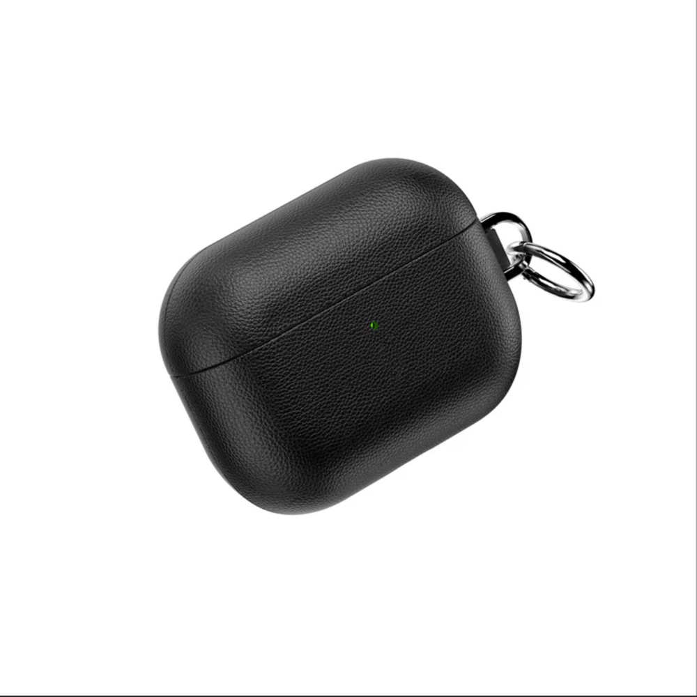 Защитный чехол WiWU из натуральной кожи для Airpods Pro 3 HC-201 Черный