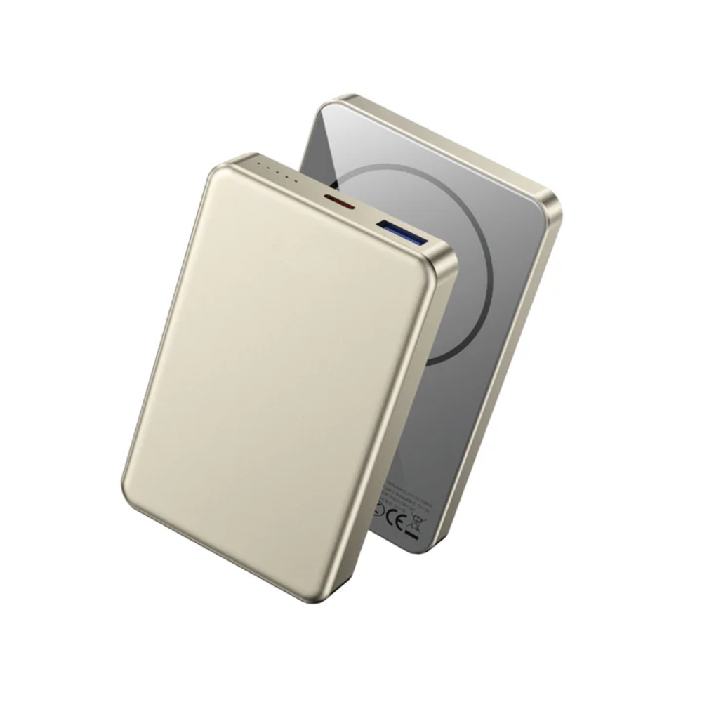 Ультратонкий магнитный внешний аккумулятор (3C) P15-1 10000 мАч Titanium Gold