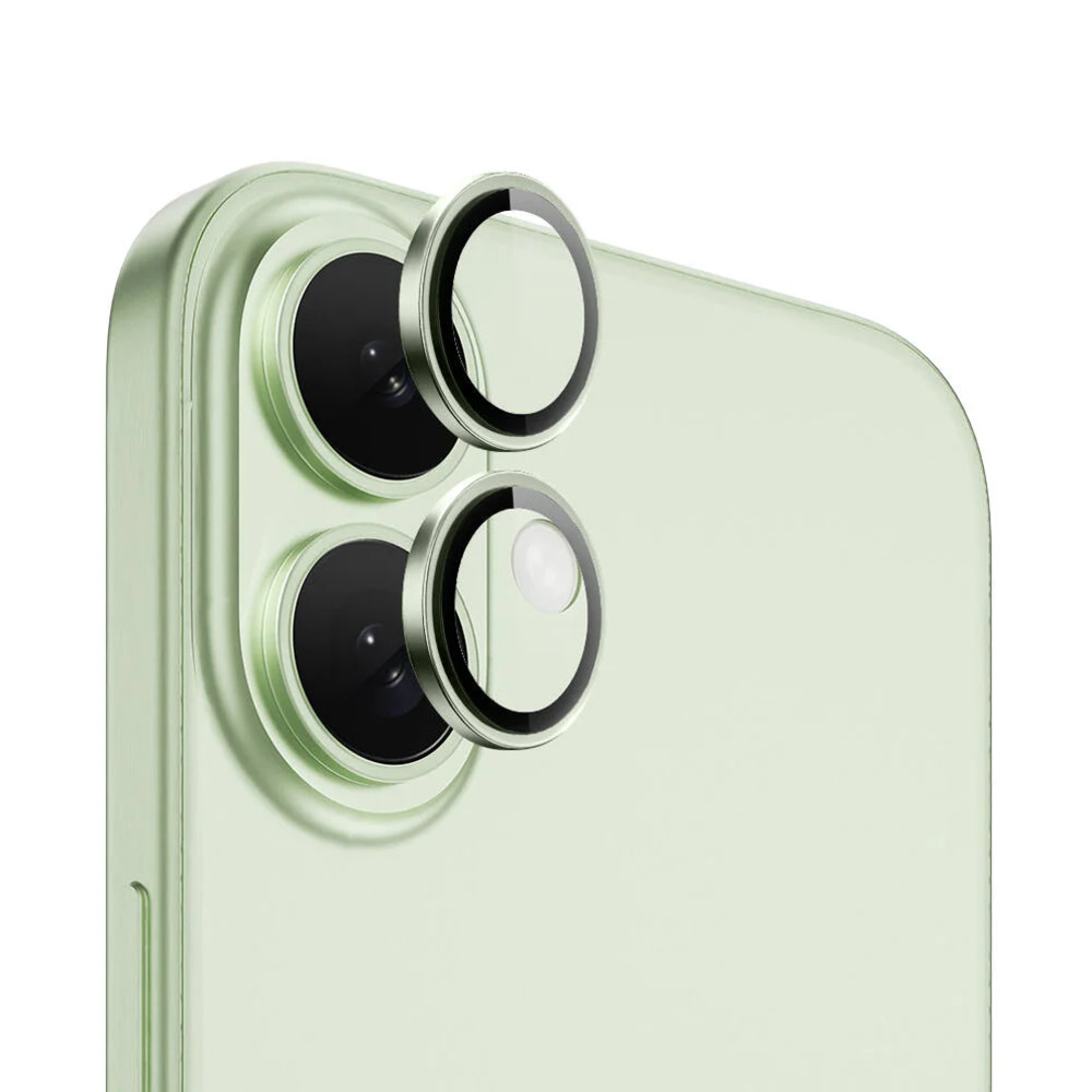 Защитное стекло линз WiWU для iPhone 17/16/16 Plus (2 линзы в упаковке) LG-003 Light Green