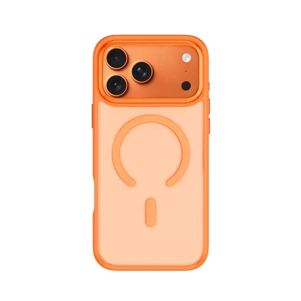 Чехол пластиковый WiWU MagSafe Armor Pro для iPhone 17 Pro FGG-012 (Оранжевый)