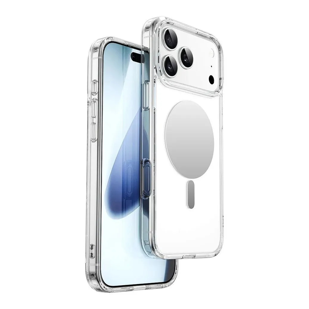Чехол силиконовый WiWU Mirror Finish Magnetic для iPhone 17 Pro Max MCC-701 (прозрачный)